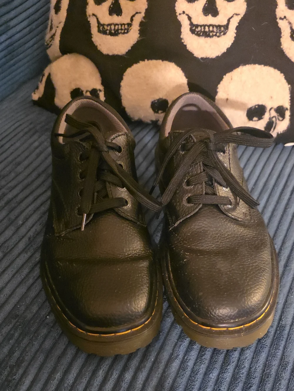 Dr. Martens Black Leather Ashfeld Oxford Shoes Unisex M7/W8